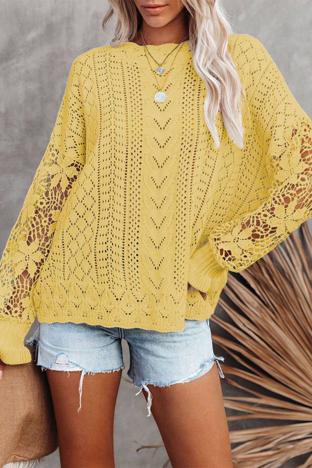Sunny Crochet Lightweight Sweater