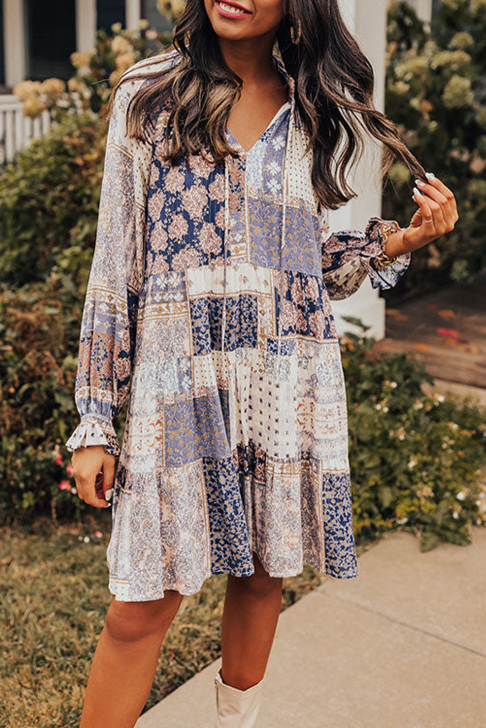 Boho Patchwork Dress