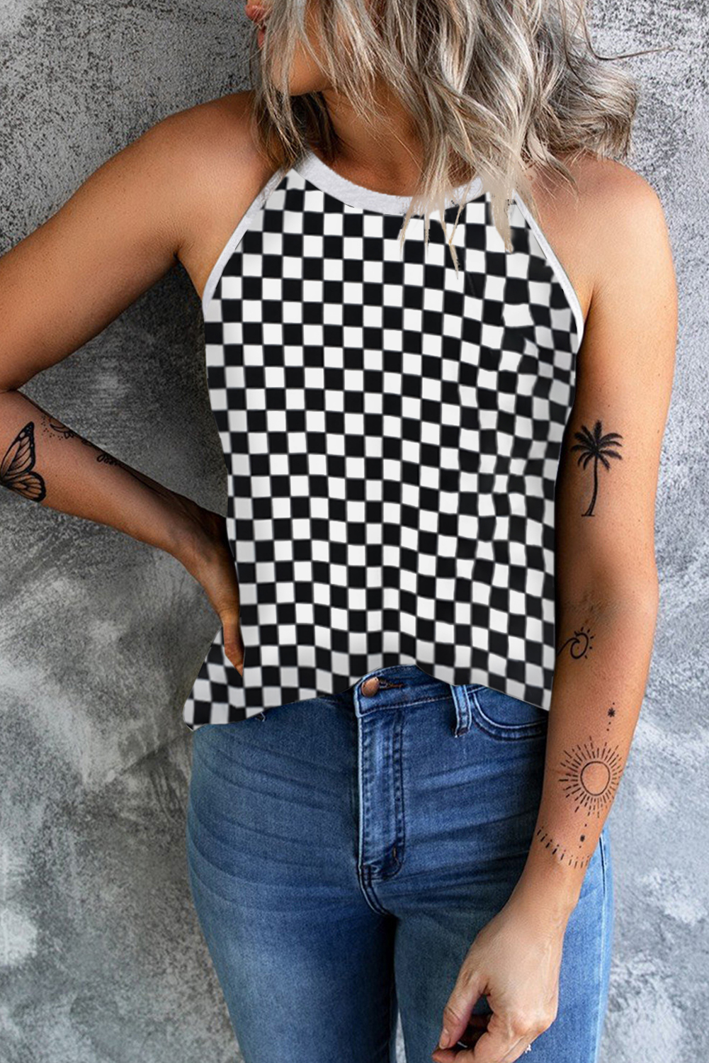 Checkered Tank Top