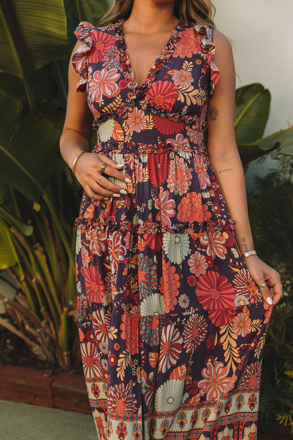 Daisy Floral Maxi Dress