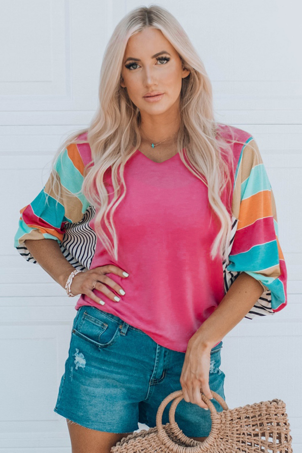 Stripe Colorblock Top