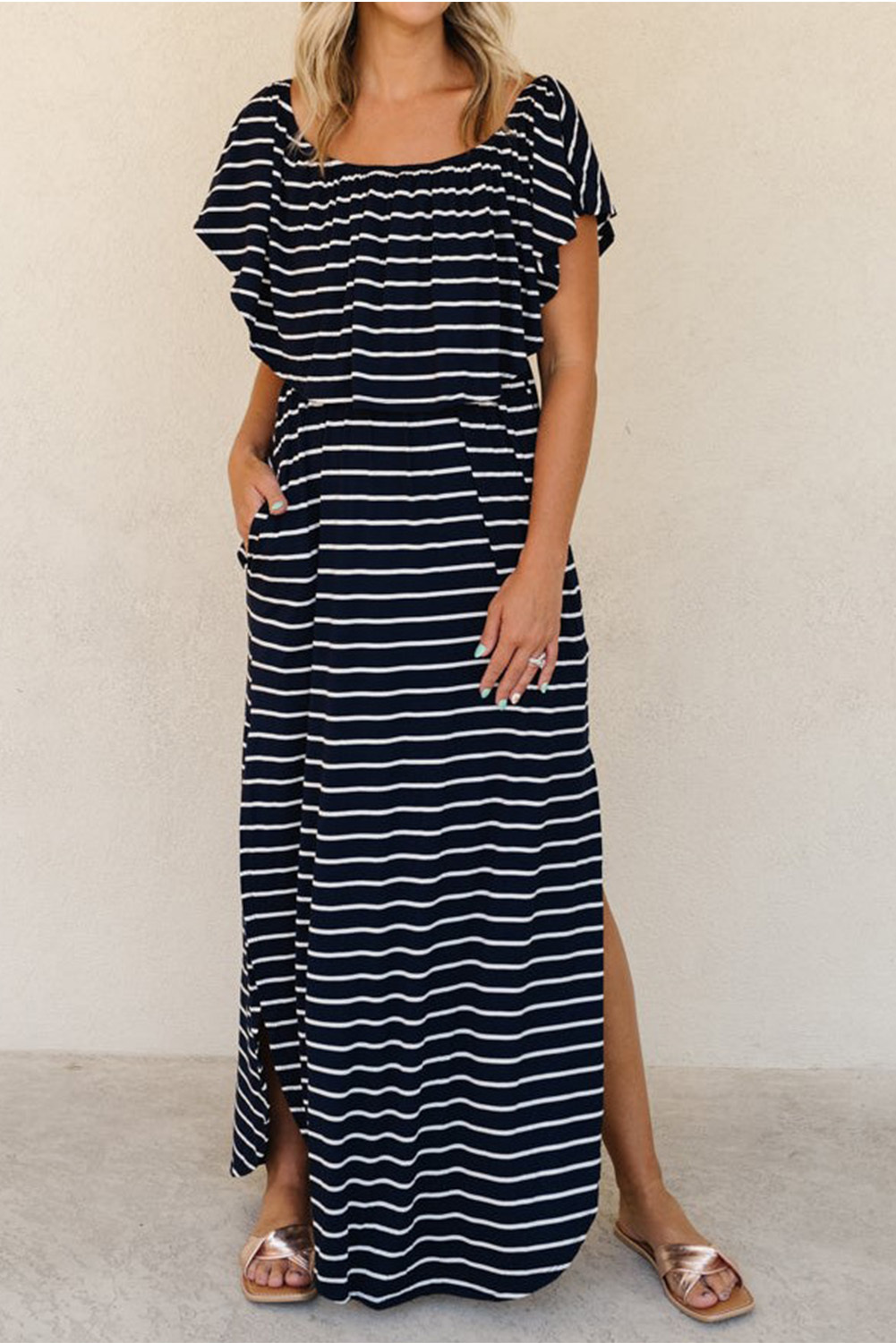 Stripe Maxi Dress