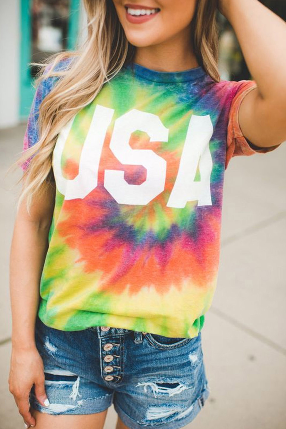 Tie Dye USA Tee