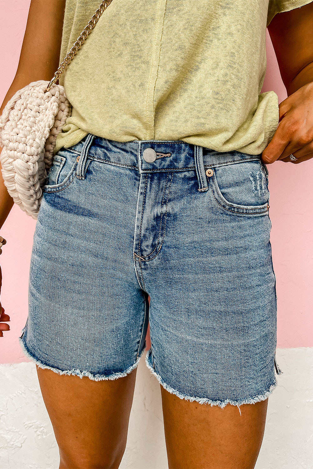 Distressed Pocket Shorts