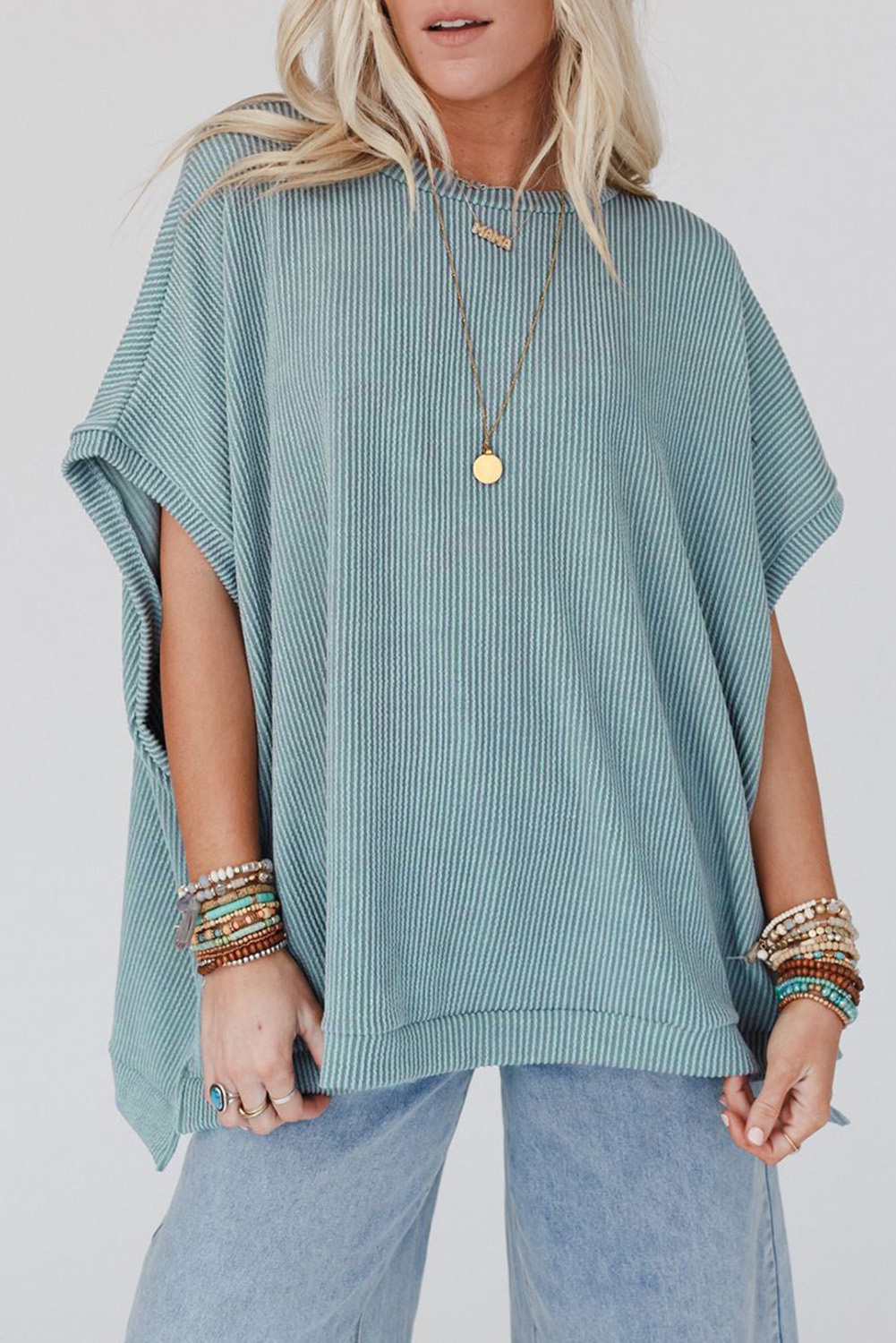 Teal Oversized Tee