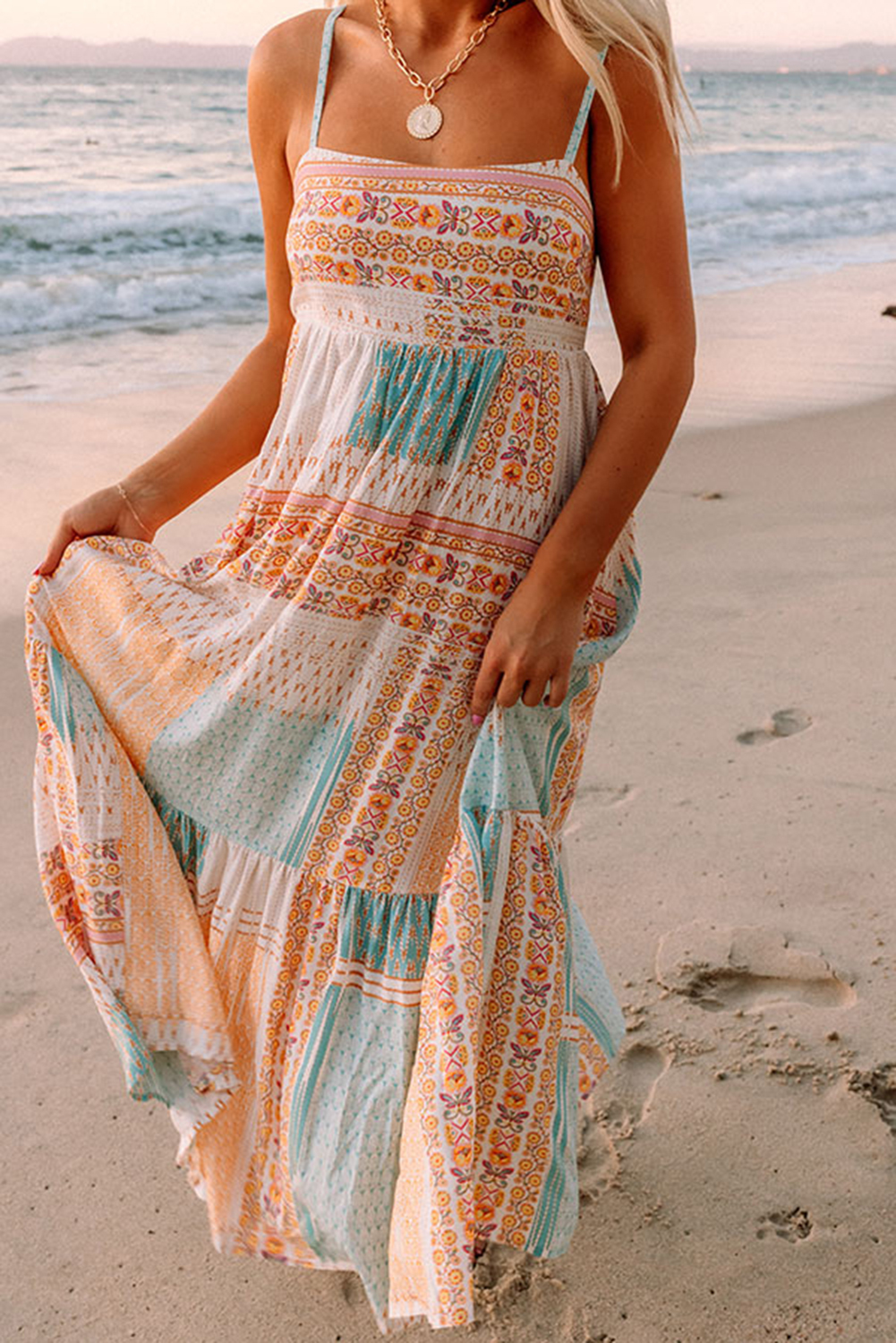 Boho Patchwork Dress