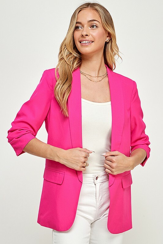 3/4 Sleeve Blazer